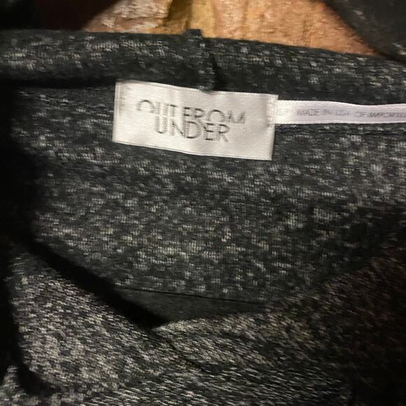 Urban Outfitters Out From Under Charcoal Gray Cropped Hoodie Women's Size Small - Picture 4 of 6